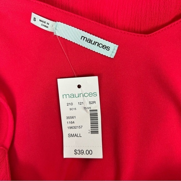 Maurices Women’s Summer Beach Sundress Sz Small Reddish Orange Spaghetti Straps - Picture 5 of 11